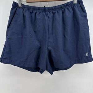 Vintage Nike Tennis Shorts Blue Logo swoosh casual Y2K Streetwear Large‎ 12/14
